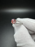 Size 7 14k White Gold 1.75ct Fancy Intense Pink VVS2 Lab Diamond & .55ctw Natural Diamond Engagement Ring EGL Certified