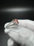 Size 7 14k White Gold 1.75ct Fancy Intense Pink VVS2 Lab Diamond & .55ctw Natural Diamond Engagement Ring EGL Certified