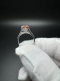 Size 7 14k White Gold 1.75ct Fancy Intense Pink VVS2 Lab Diamond & .55ctw Natural Diamond Engagement Ring EGL Certified
