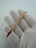 Custom 8" 18K Yellow Gold Handmade Cuban Link Bracelet 6mm 29.44g — Remaining Balance (Sergio Pineda, Order #2675)