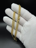 24" 14k Yellow Gold Franco 2.5mm 22.74g