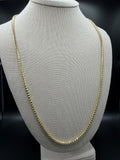 26" 14k Yellow Gold Franco 3mm 34.4g
