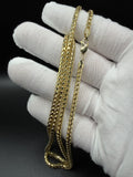 26" 14k Yellow Gold Franco 3mm 34.4g