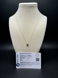 18" 14k Yellow Gold Chain & Bezel Set 0.5ct VS/VVS EGL Certified Lab Diamond Solitaire Pendant