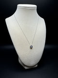 18" 14k White Gold Chain & Bezel Set 1ct VS/VVS EGL Certified Lab Diamond Solitaire Pendant