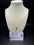 18" 14k Yellow Gold Chain & Bezel Set 1ct VS/VVS EGL Certified Lab Diamond Solitaire Pendant