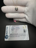 18" 14k Yellow Gold Chain & Bezel Set 1ct VS/VVS EGL Certified Lab Diamond Solitaire Pendant
