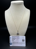 18" 14k Yellow Gold Chain & 2ctw Pear Shape F VS1 EGL Certified Lab Diamond Pendant