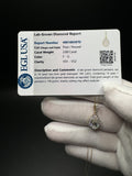 18" 14k Yellow Gold Chain & 2ctw Pear Shape F VS1 EGL Certified Lab Diamond Pendant