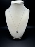 18" 14k White Gold Chain & 2ctw Pear Shape G VS1 EGL Certified Lab Diamond Pendant
