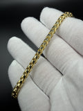 8” 14k Yellow Gold Franco 4.5mm 23.2g