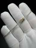 7.5" 14k Yellow Gold 1ctw E VS1 Lab Diamond Tennis Bracelet 1.5mm 4.7g