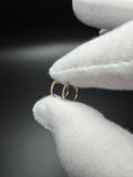 10mm 10k Yellow Gold 1/10ctw Natural Diamond Huggies .8g