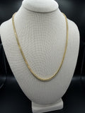 22" 14k Yellow Gold Foxtail Franco 3.5mm 14.0g