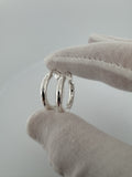 25mm Silver Hoop Earrings 5.7g