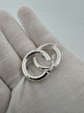 25mm Silver Hoop Earrings 5.7g