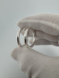 30mm Silver Hoop Earrings 7.1g
