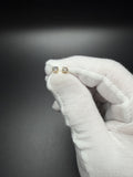 10k Yellow Gold est 1/3ctw Natural Diamond Studs .76g