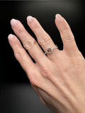 Size 7 14k White Gold .51ct Fancy Intense Pink VS1 Round Lab Diamond Center & .35ctw E VVS2 Lab Diamonds on Band EGL Certified 2.1g