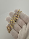 20" 14k Yellow Gold Diamond Cut Mariner 3mm 6.64g