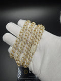 20" 10mm gold over silver moissanite Cuban chain, 17.15ctw D VVS1, 85.7g – Ott Family Jewelry (9)