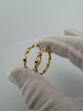 30mm 18K yellow gold twisted hoop earrings, 3.0g – Ott Family Jewelry (2)