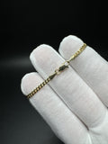 5.5" 10k Yellow Gold Cuban 3mm 3.8g