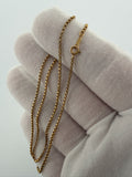 16" 14k Yellow Gold Rolo Link 1.5mm 2.66g