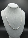3mm Solid .925 Sterling Silver Box Link Chains – Italian Made