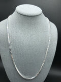 3mm Solid .925 Sterling Silver Box Link Chains – Italian Made