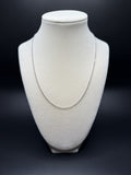 18" 14k White Gold Herme$ Link 1.8mm 3.7g