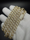 22" 10mm gold over silver moissanite Cuban chain, 18.86ctw D VVS1, 94.9g – Ott Family Jewelry (9)