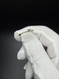 Size 7 10k Yellow Gold 1/4ctw Oval Lab Diamond Ring 1.4g