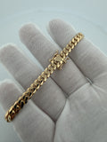 Custom 8" 18K Yellow Gold Handmade Cuban Link Bracelet 6mm 29.44g — Remaining Balance (Sergio Pineda, Order #2675)