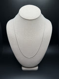 22" 14k White Gold Herme$ Link 1.5mm 3.04g