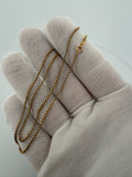 16" 14k Yellow Gold Rolo Link 1.5mm 2.66g