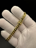 7.5" 14k Yellow Gold Cuban 7mm 28.2g