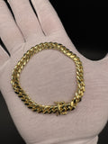 7.5" 14k Yellow Gold Cuban 7mm 28.2g