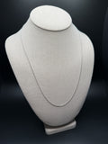 22" 14k White Gold Herme$ Link 1.5mm 3.04g