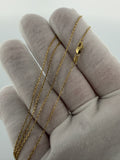 20" 14k Yellow Gold Herme$ Link 1mm 1.91g