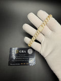 9" 10mm gold over silver moissanite Cuban bracelet, 7.75ctw D VVS1, 36.6g – Ott Family Jewelry (1)