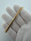 Custom 8" 18K Yellow Gold Handmade Cuban Link Bracelet 6mm 29.44g — Remaining Balance (Sergio Pineda, Order #2675)