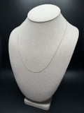 20" 14k Yellow Gold Herme$ Link 1mm 1.5g