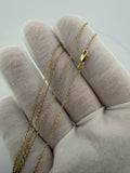 20" 14k Yellow Gold Herme$ Link 1mm 1.91g