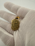 1.25" 10k Yellow Gold Jesus Piece 6mm Bail 2.62g