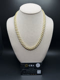 20" 10mm gold over silver moissanite Cuban chain, 17.15ctw D VVS1, 85.7g – Ott Family Jewelry (1)