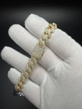 8" 10mm gold over silver moissanite Cuban bracelet, 6.89ctw D VVS1, 33.4g – Ott Family Jewelry (4)
