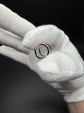 10mm 14k White Gold 1/10ctw Natural Diamond Huggies .84g