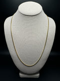 24" 14k Yellow Gold Cuban 2.5mm 12.1g