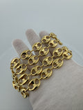24" 10k Yellow Gold Gu$$i Puff 14mm 36.9g